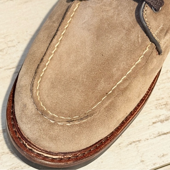 Allen Edmonds Carter Moc Toe Weatherproof Boot 8D Brown Suede Lace Up New $495 - Picture 9 of 15